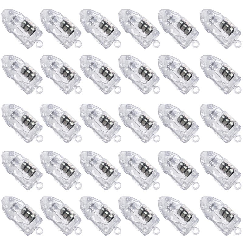 Novelty Place 30 Pcs White LED Mini Party Light for Paper Lantern, Balloons, Weddings and Festival Decorations - Long Lasting, Waterproof, Elegant White - Image 1